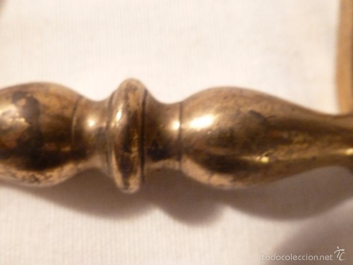 Antig&uuml;edades: pareja asa de brasero de bronce - Foto 2