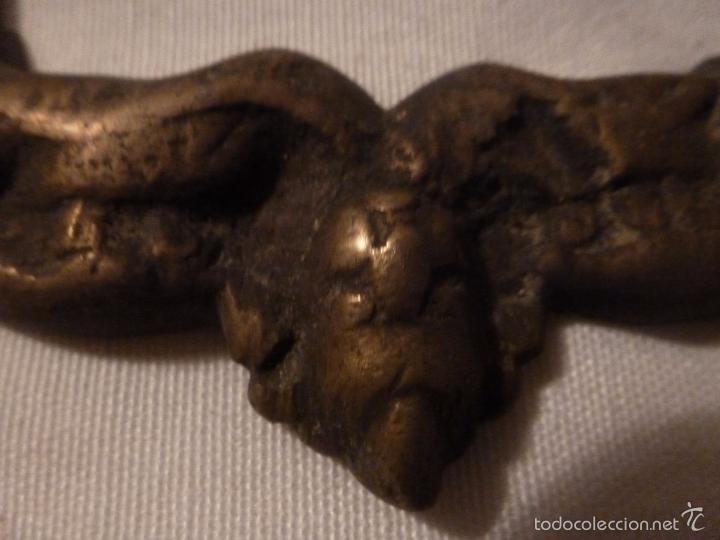 Antig&uuml;edades: pareja asa de brasero de bronce - Foto 2