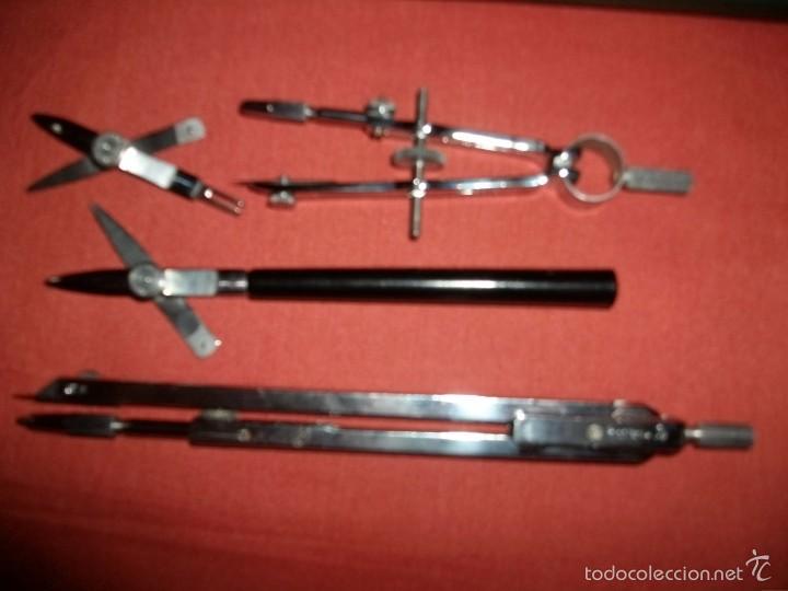 Antig&uuml;edades: CAJA DE COMP&Aacute;S COMPASES ALEMANES RICHTER CHROM (12 ELEMENTOS) - Foto 2