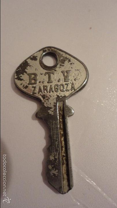 Antig&uuml;edades: ANTIGUA LLAVE.B.T.V. ZARAGOZA. - Foto 1