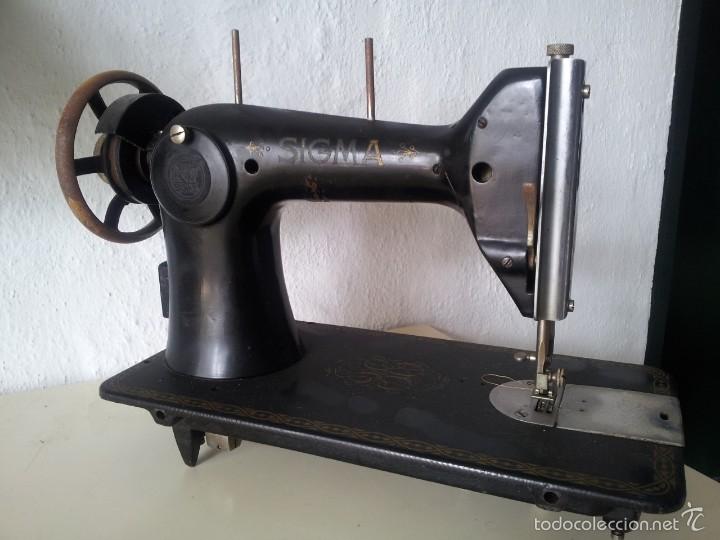 Antig&uuml;edades: CABEZA DE MAQUINA DE COSER SIGMA - Foto 2