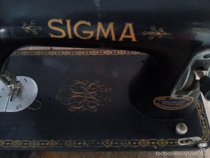 Antig&uuml;edades: CABEZA DE MAQUINA DE COSER SIGMA - Foto 4