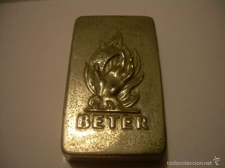 Antig&uuml;edades: ESTUCHE METALICO PARA HOJAS DE AFEITAR.....,BETER. - Foto 1