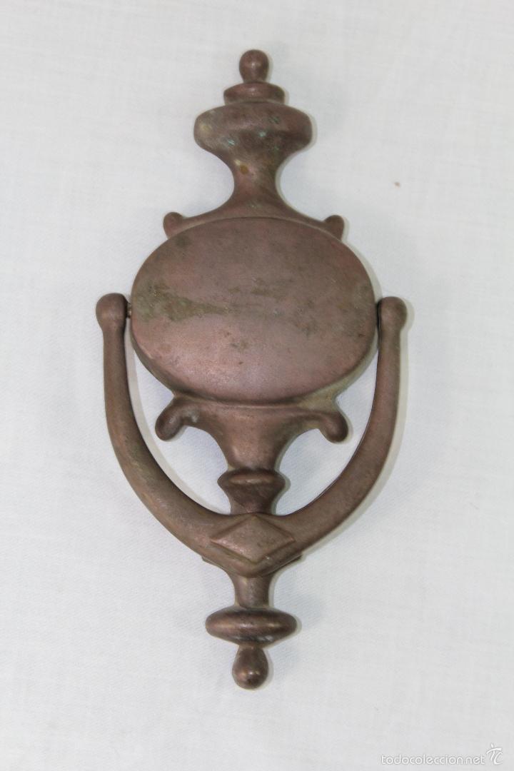 Antig&uuml;edades: picaporte LLAMADOR en bronce-laton - Foto 1