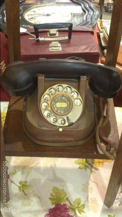 Tel&eacute;fonos: telefono , belga? de mesa antiguo - Foto 1
