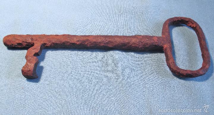 Antig&uuml;edades: LLAVE MUY ANTIGUA DE 22,5 CM DE LARGO - Foto 3