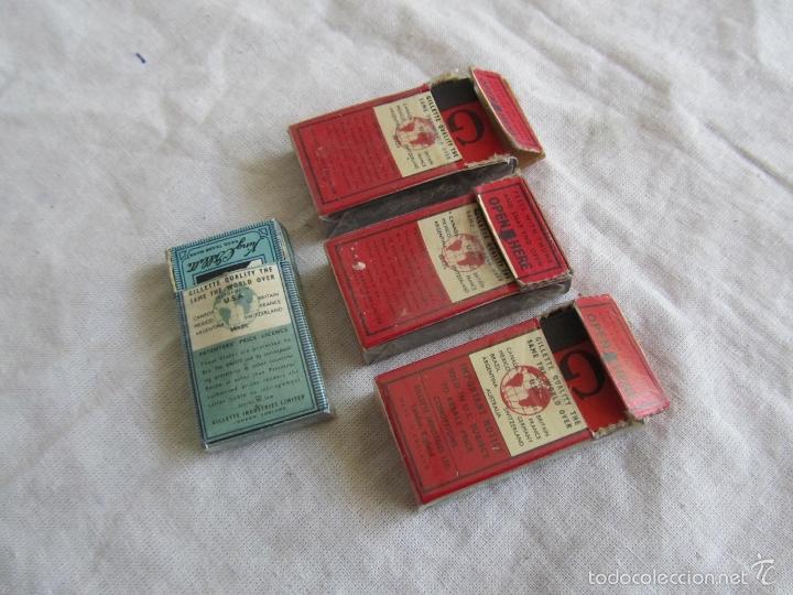 Antig&uuml;edades: 30 hojillas de afeitar Gillette - Foto 3