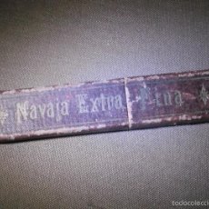 Antigüedades: ANTIGUA CAJA DE NAVAJA DE AFEITAR - GRABADA CON TEXTO: NAVAJA EXTRA FINA -. Lote 57126406