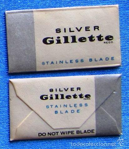 Antig&uuml;edades: HOJA DE AFEITAR SILVER GILLETTE, STAINLESS BLADE, SIN USAR - Foto 1