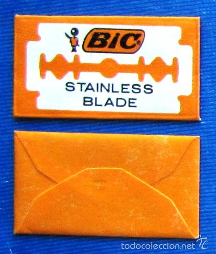 Antig&uuml;edades: HOJA DE AFEITAR BIC STAINLESS BLADE, SIN USAR. - Foto 1
