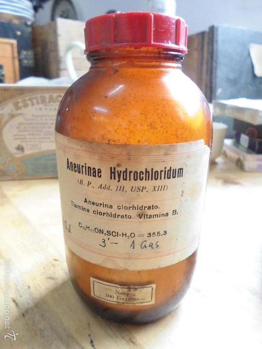 Antig&uuml;edades: Antiguo frasco Aneurinae Hydrochoridum - Foto 1