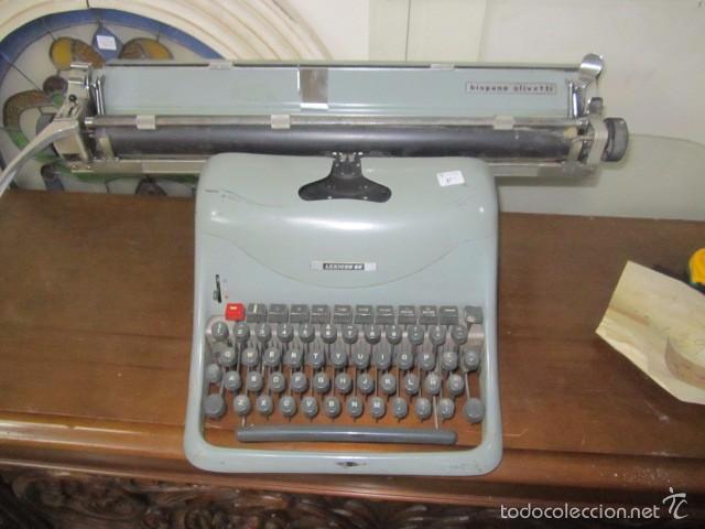 Antig&uuml;edades: M&aacute;quina de escribir Hispano Olivetti Lexicon 80. - Foto 1