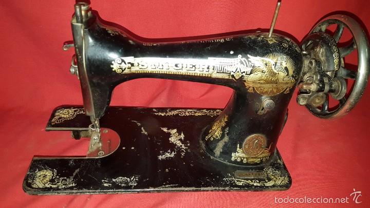 Antig&uuml;edades: G Cabeza de m&aacute;quina de coser Singer. - Foto 1