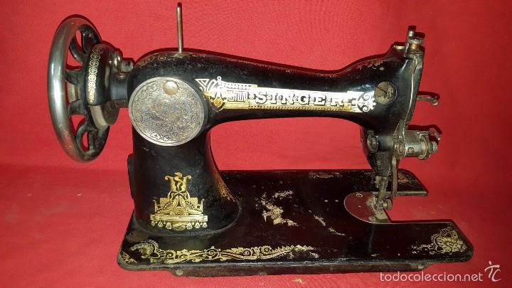 Antig&uuml;edades: G Cabeza de m&aacute;quina de coser Singer. - Foto 2