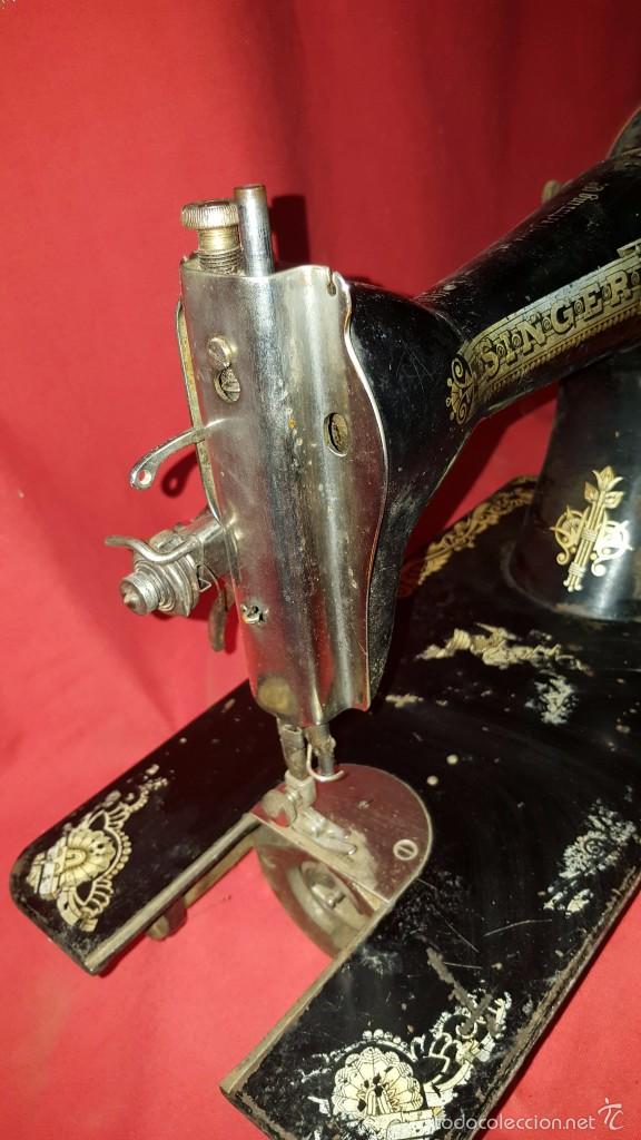 Antig&uuml;edades: G Cabeza de m&aacute;quina de coser Singer. - Foto 7