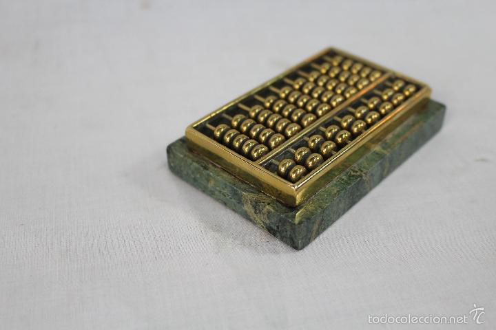 Antig&uuml;edades: abaco chino antiguo en marmol y bronce - Foto 4