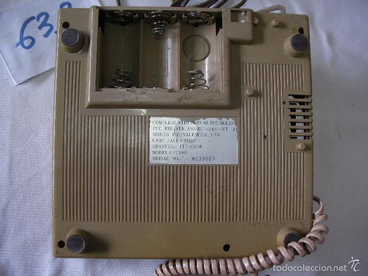 Tel&eacute;fonos: ANTIGUO TELEFONO ITT DE GRAN TAMA&Ntilde;O - Foto 2