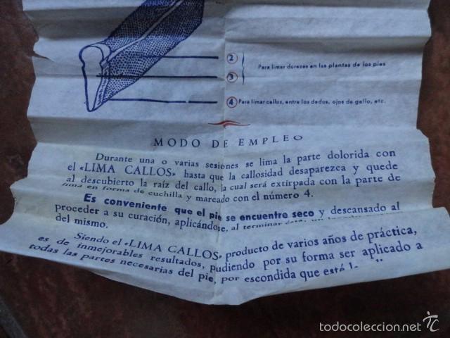 Antig&uuml;edades: LIMA CALLOS PRODUCTOS ADASOL (CORTA CALLOS) - Foto 4