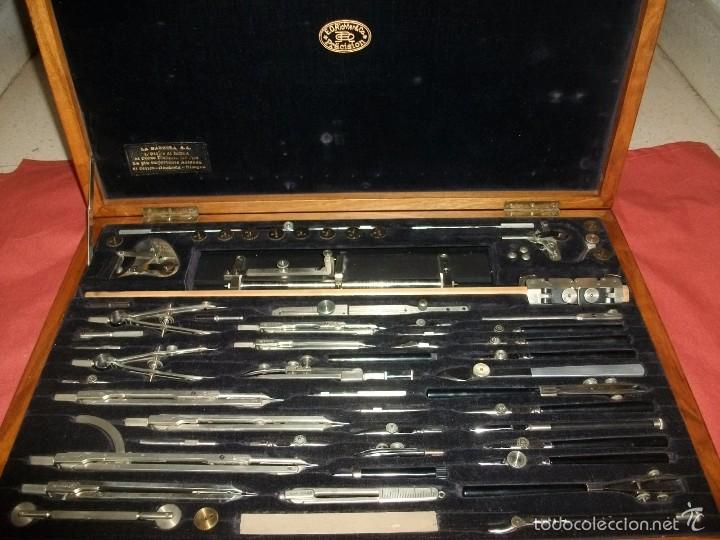 Antig&uuml;edades: CAJA DE COMPASES E.O. RICHTER PR&Auml;CISION - Foto 3