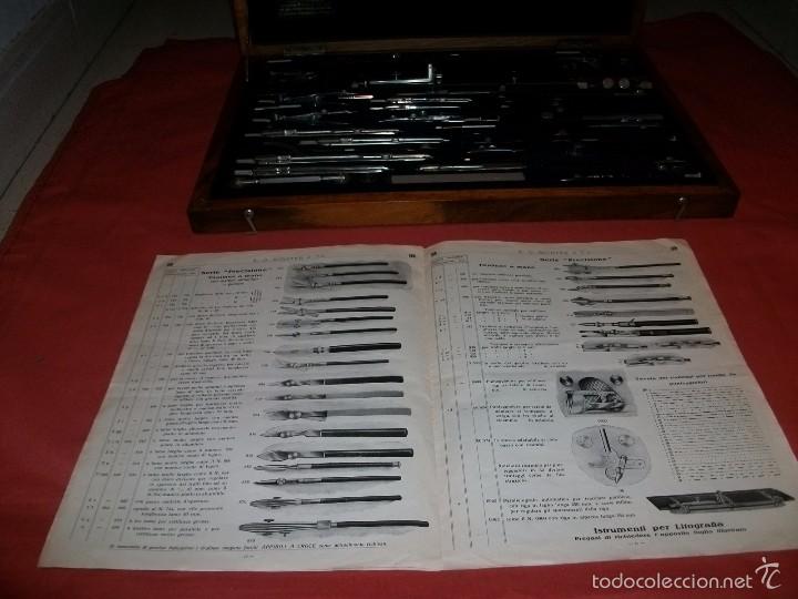 Antig&uuml;edades: CAJA DE COMPASES E.O. RICHTER PR&Auml;CISION - Foto 8