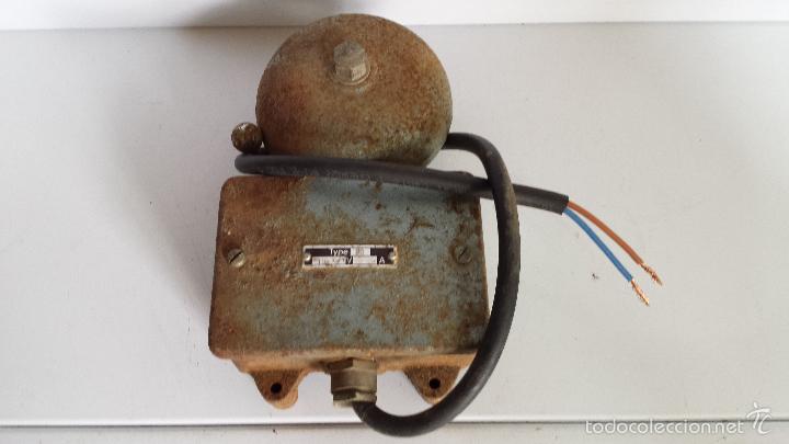 Antig&uuml;edades: ANTIGUO TIMBRE DE CAMPANA EL&Eacute;CTRICO 110 VOLTIOS - FUNCIONANDO - Foto 10
