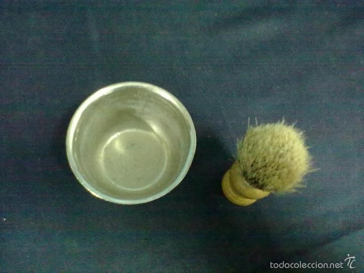 Antig&uuml;edades: BROCHA Y CUENCO PARA EL AFEITADO - Foto 2