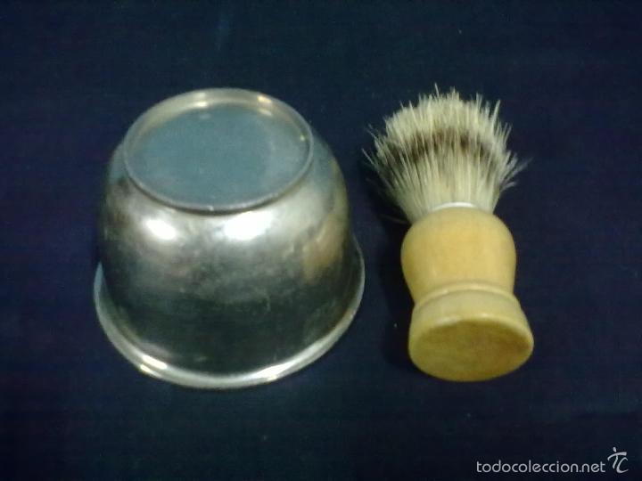 Antig&uuml;edades: BROCHA Y CUENCO PARA EL AFEITADO - Foto 3