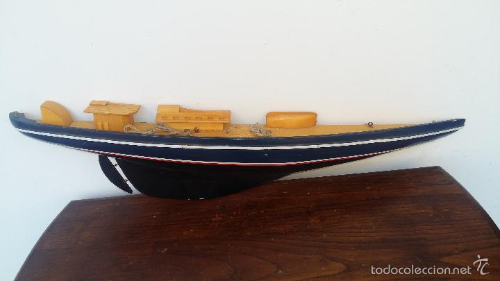 Antig&uuml;edades: HALF HULL, MEDIO CASCO DE VELERO CLASICO. - Foto 1