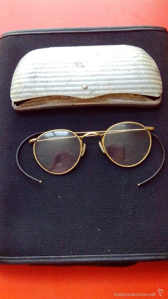 Antig&uuml;edades: gafas a&ntilde;os 40-50 - Foto 1