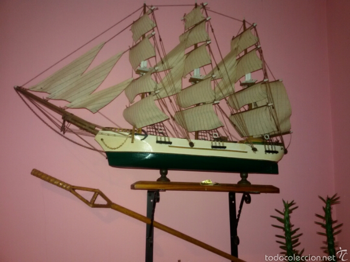 Antig&uuml;edades: Maqueta Clipper S.XIX.En madera - Foto 1