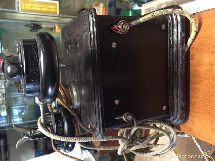 Antig&uuml;edades: TELEFONO MADERA A&Ntilde;OS 30 - Foto 6