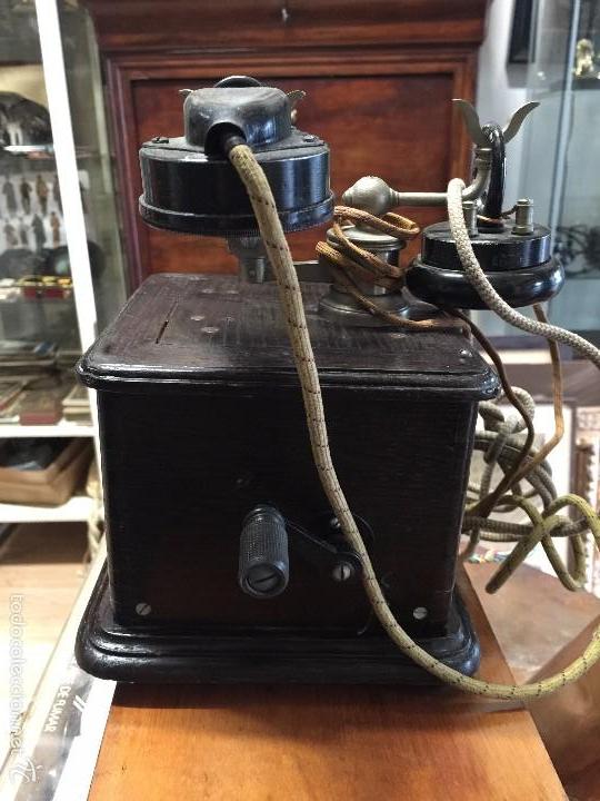 Antig&uuml;edades: TELEFONO MADERA A&Ntilde;OS 30 - Foto 1