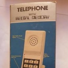 Teléfonos: TELEPHONE - WITH REDIAL MEMORY - COLOR ROJO - NUEVO SIN USO - EN SU CAJA DE ORIGEN -. Lote 58388379