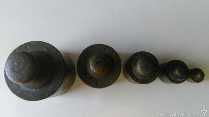 Antig&uuml;edades: Antiguas pesas para balanza - Foto 2