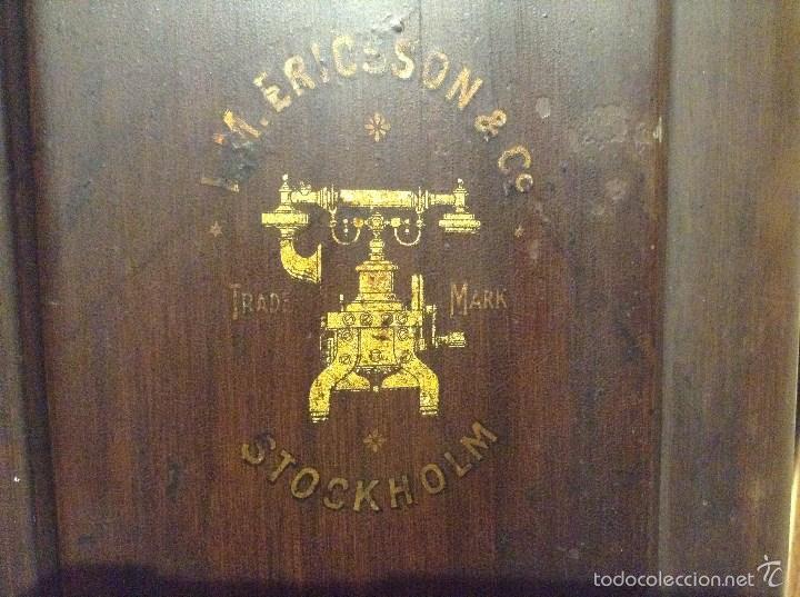 Tel&eacute;fonos: TELEFONO ERICSSON DE MADERA PARA PARED - Foto 3