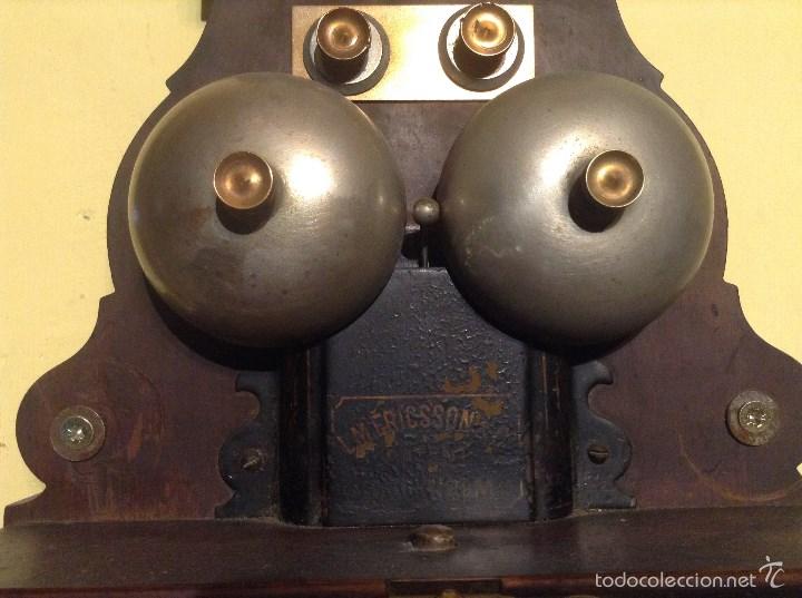 Tel&eacute;fonos: TELEFONO ERICSSON DE MADERA PARA PARED - Foto 4