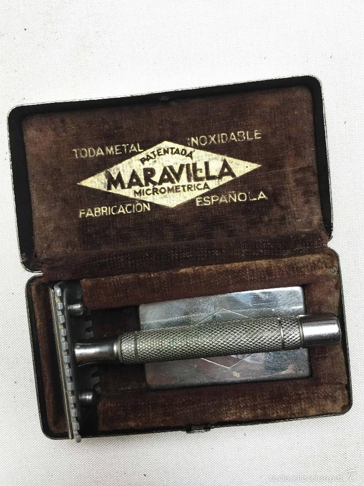 Antig&uuml;edades: Cuchilla de afeitar todometal Maravilla - Foto 1