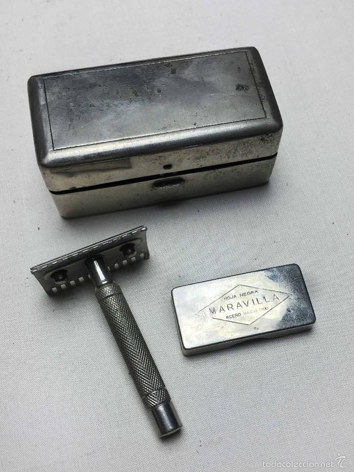Antig&uuml;edades: Cuchilla de afeitar todometal Maravilla - Foto 2
