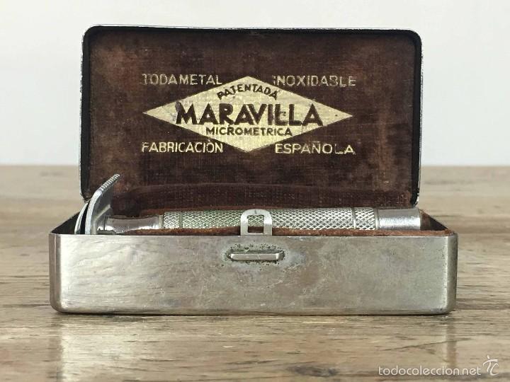 Antig&uuml;edades: Cuchilla de afeitar todometal Maravilla - Foto 3