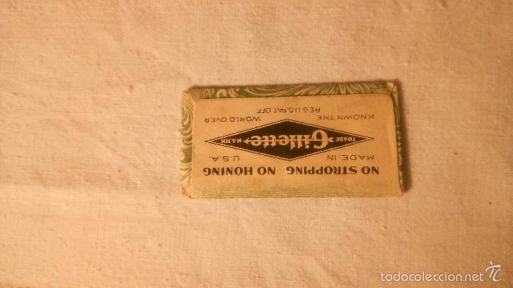 Antig&uuml;edades: CUCHILLA AFEITAR COMPLETA, LLEVA LA CUCHILLA, MARCA GILLETE BLADE - Foto 2
