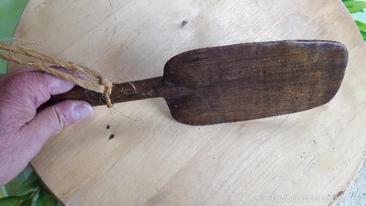 Antig&uuml;edades: cuchara , paleta etnica , madera - Foto 3
