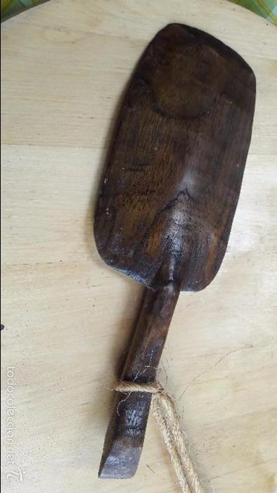 Antig&uuml;edades: cuchara , paleta etnica , madera - Foto 1