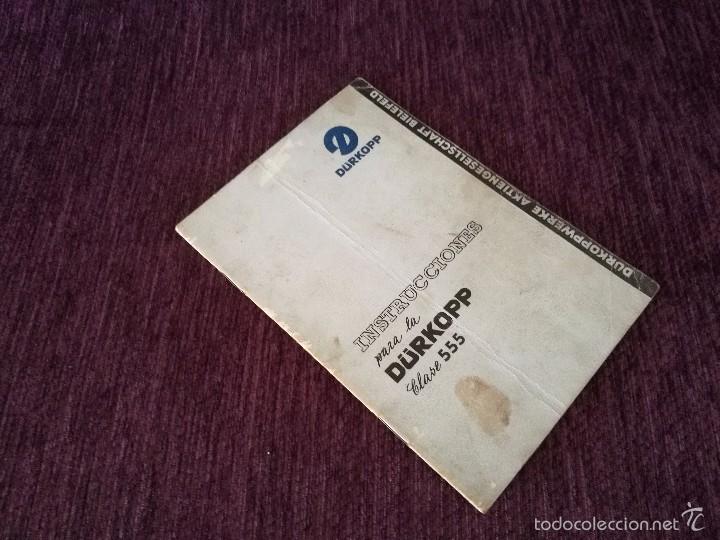 Antig&uuml;edades: INSTRUCCIONES PARA LA D&Uuml;RKOPP CLASE 555, 1955 - Foto 1