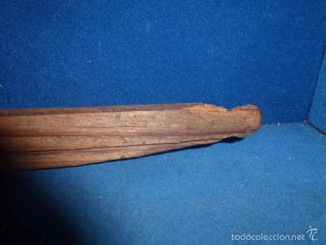 Antig&uuml;edades: ANTIGUO SOPORTE DE MADERA DE BALANZA - Foto 3