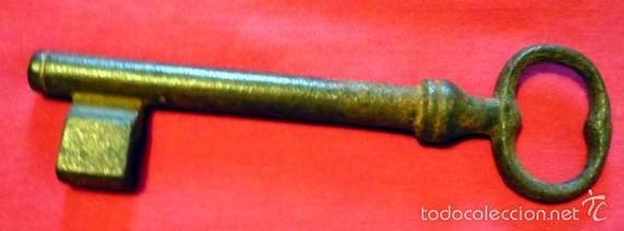 Antig&uuml;edades: LLAVE DE FORJA ANTIGUA. S XIX. - Foto 2