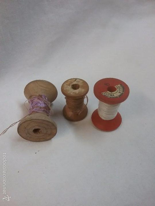 antigüa pareja de bobinas de hilo para máquina - Buy Antique sewing machine  accessories on todocoleccion
