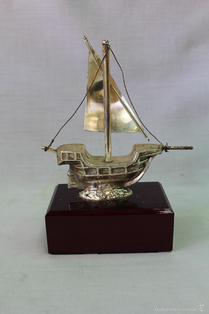 Antig&uuml;edades: BARCO CARABELA PLATEADA - Foto 3