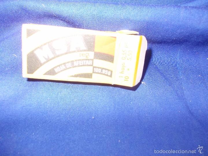 Antig&uuml;edades: hojas de afeitar msa -4 y caja - Foto 5