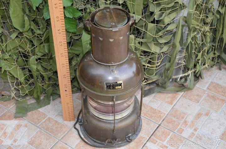 Antig&uuml;edades: FAROL DE BARCO (L&Aacute;MPARA) JAPONES - Foto 2