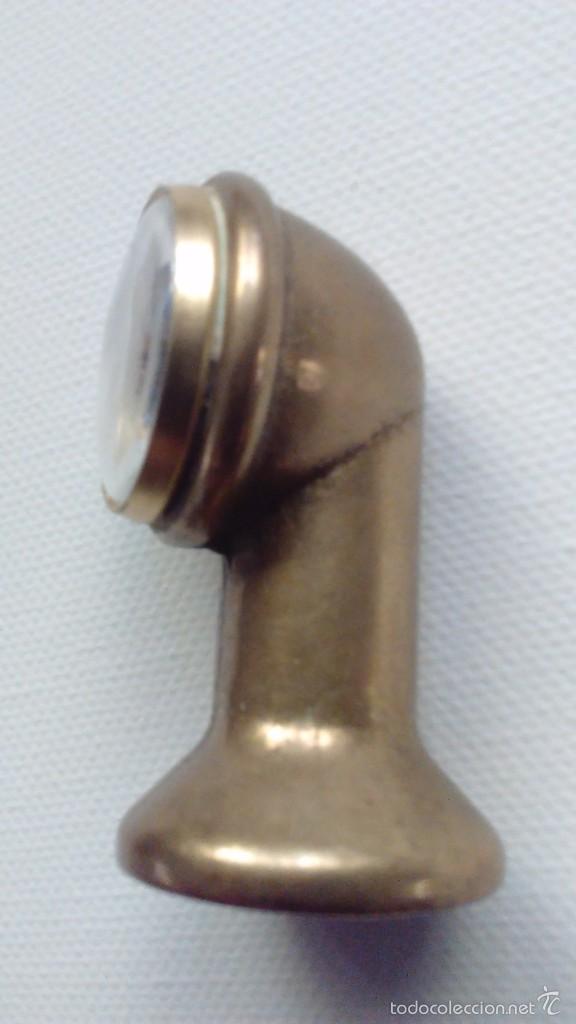 Antig&uuml;edades: Term&oacute;metro atmosf&eacute;rico en bronce macizo - Foto 2